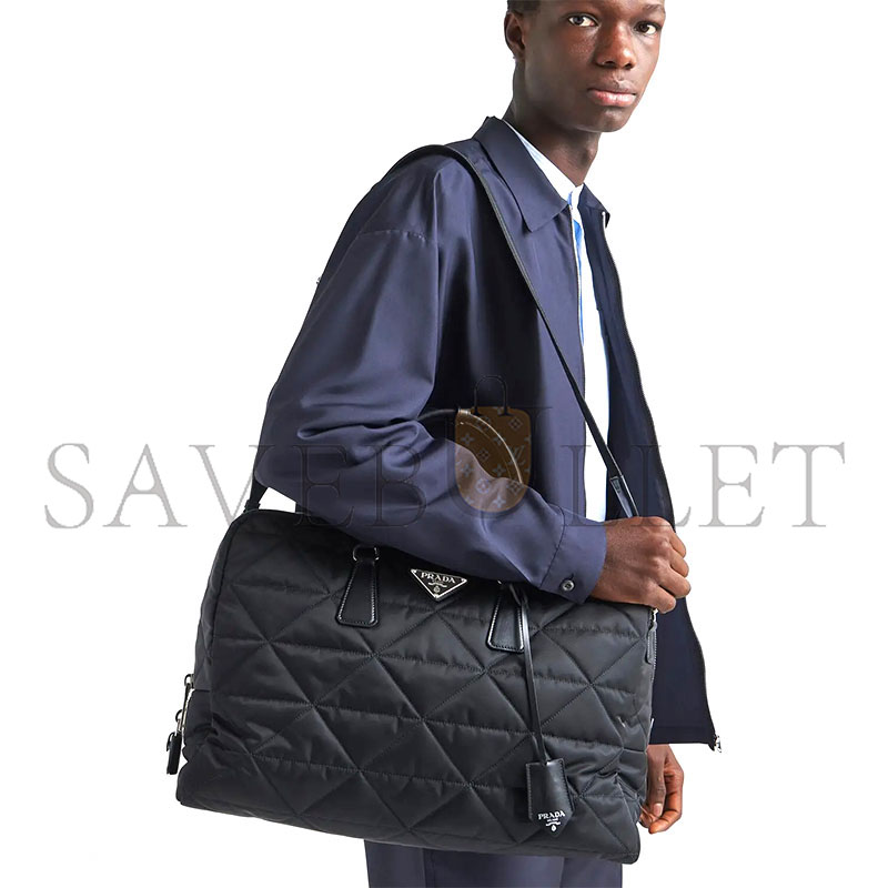 PRADA QUILTED RE-NYLON TRAVEL BAG 2VA009 (45*30.5*15cm)